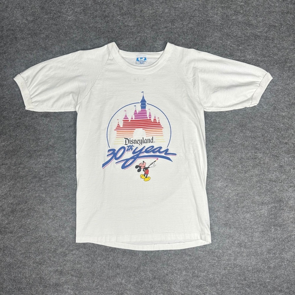 Vintage Disneyland 30th‎ Year Mickey Mouse Graphic T Shirt Medium